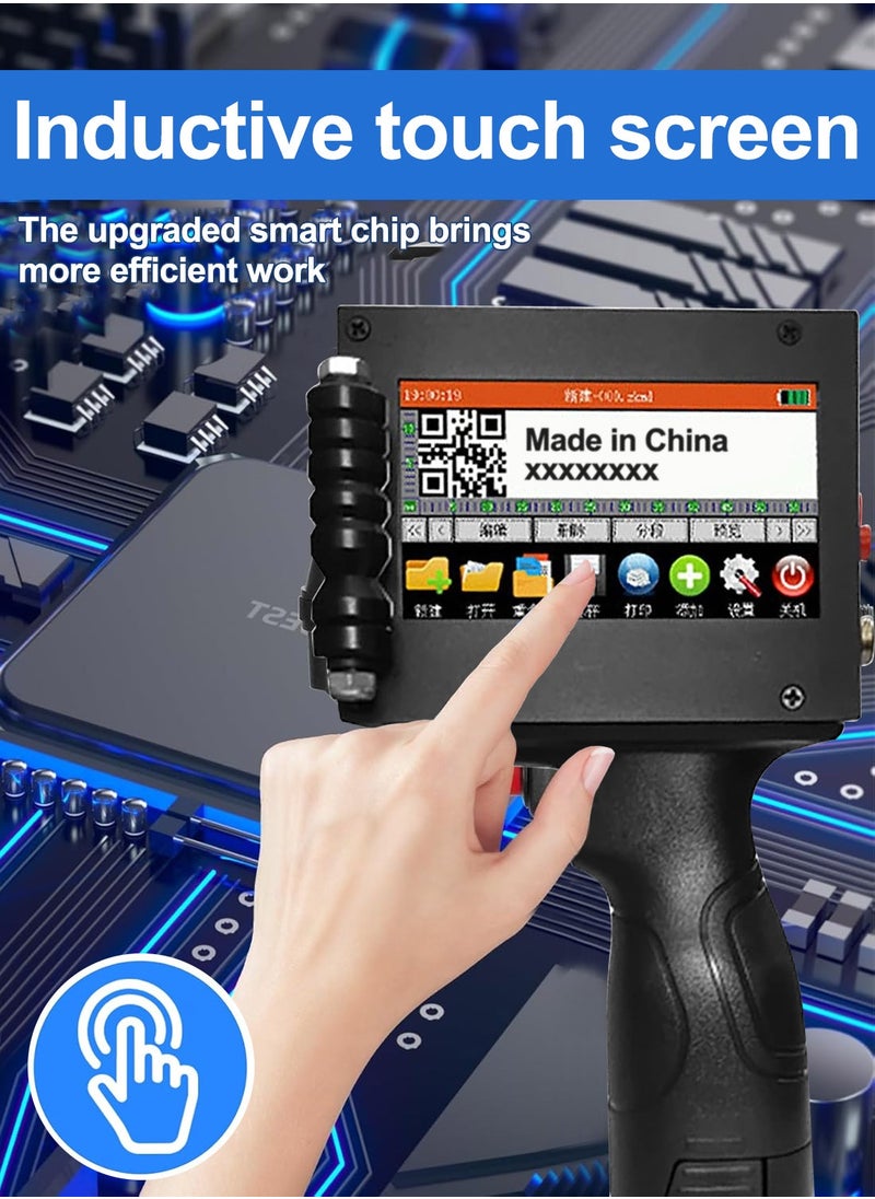 Kidle - Handheld Inkjet Printer Portable Handheld Printer for EXP Date, Batch Number, QR Code, Barcode, Logo on Carton Wood Fabric Plastic Metal - Image 1