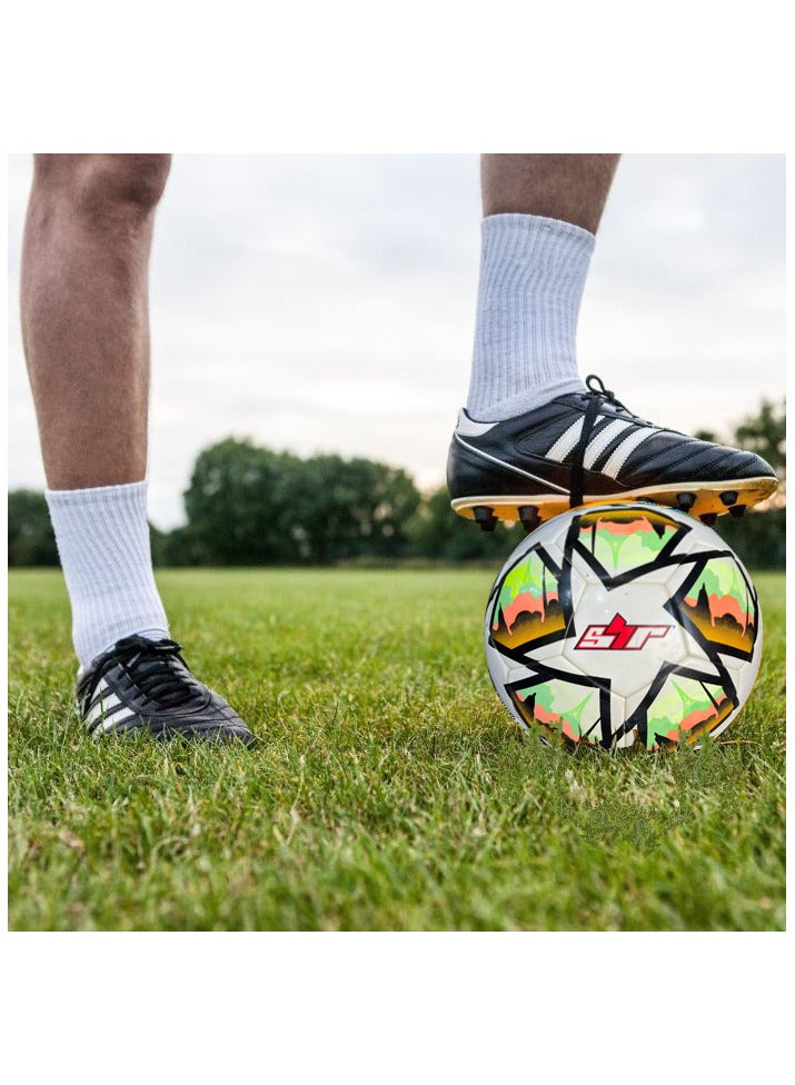 Spall Football Soccer Ball For Matches World Cup Best Indoor/Outdoor Water Proof Ball For Prefessional Training And Match Men And Women Youth And Adult - Image 2