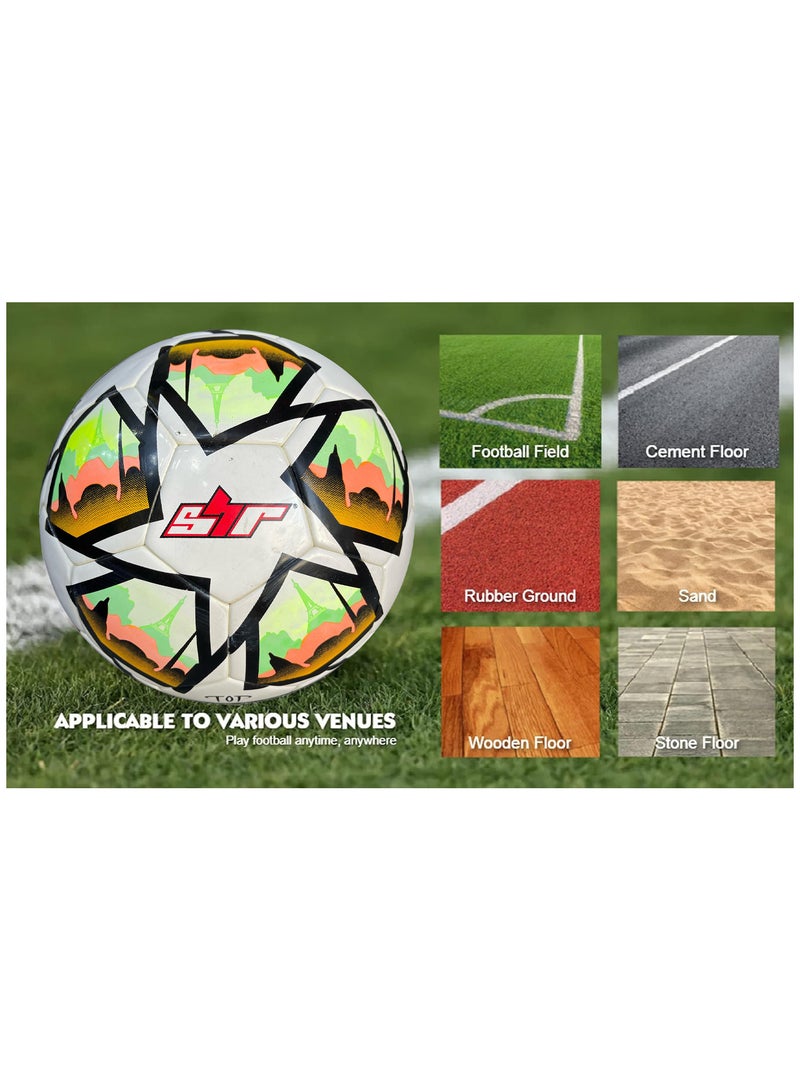 Spall Football Soccer Ball For Matches World Cup Best Indoor/Outdoor Water Proof Ball For Prefessional Training And Match Men And Women Youth And Adult - Image 4