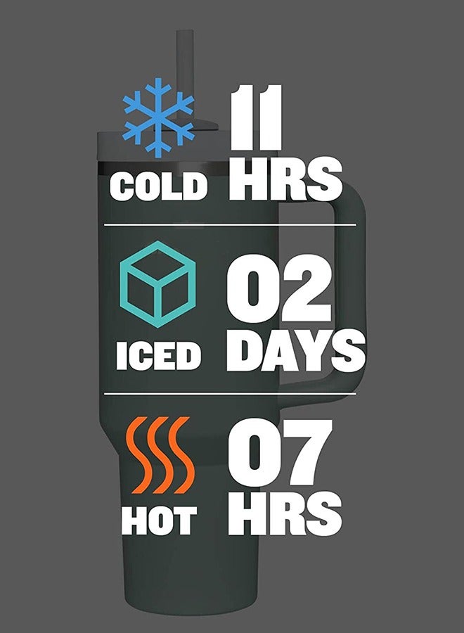 Taiahiro 40oz Stainless Steel Vacuum Insulated Tumbler with Lid and Straw - Image 5