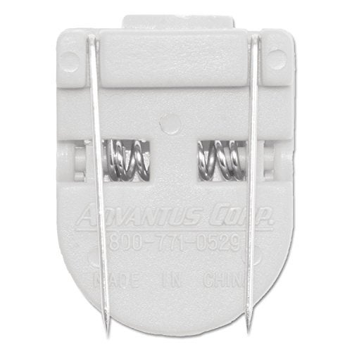 ADVANTUS Jumbo Size Wall Clips for Fabric Panels, 60-Sheet Capacity, Box of 10, White (75340) - Image 2
