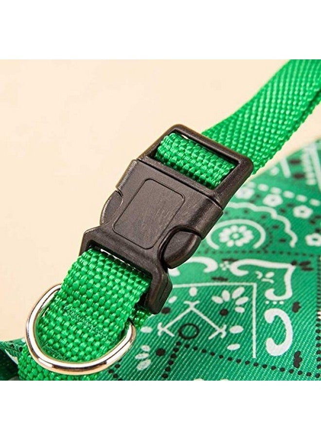 Sage Square Bandana Collar Cat Pet Adjustable Neck Scarf Neckerchief (Color May Vary)  - Image 3