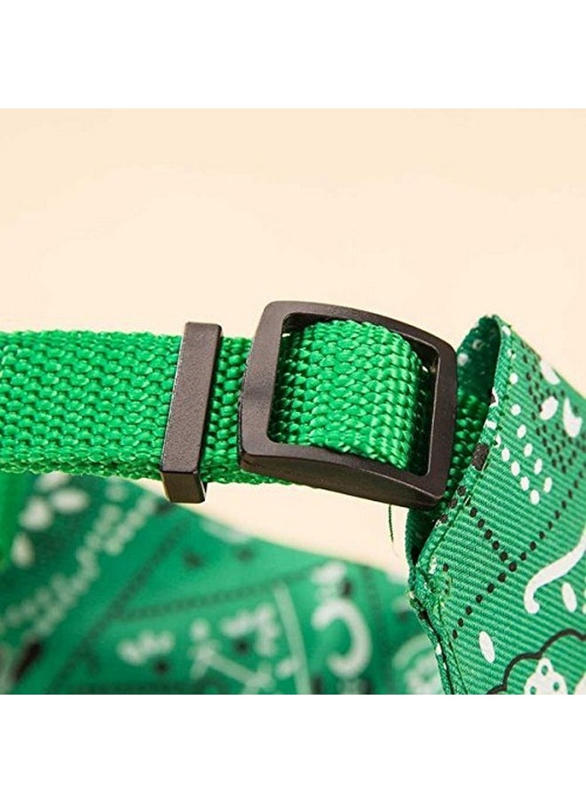 Sage Square Bandana Collar Cat Pet Adjustable Neck Scarf Neckerchief (Color May Vary)  - Image 2