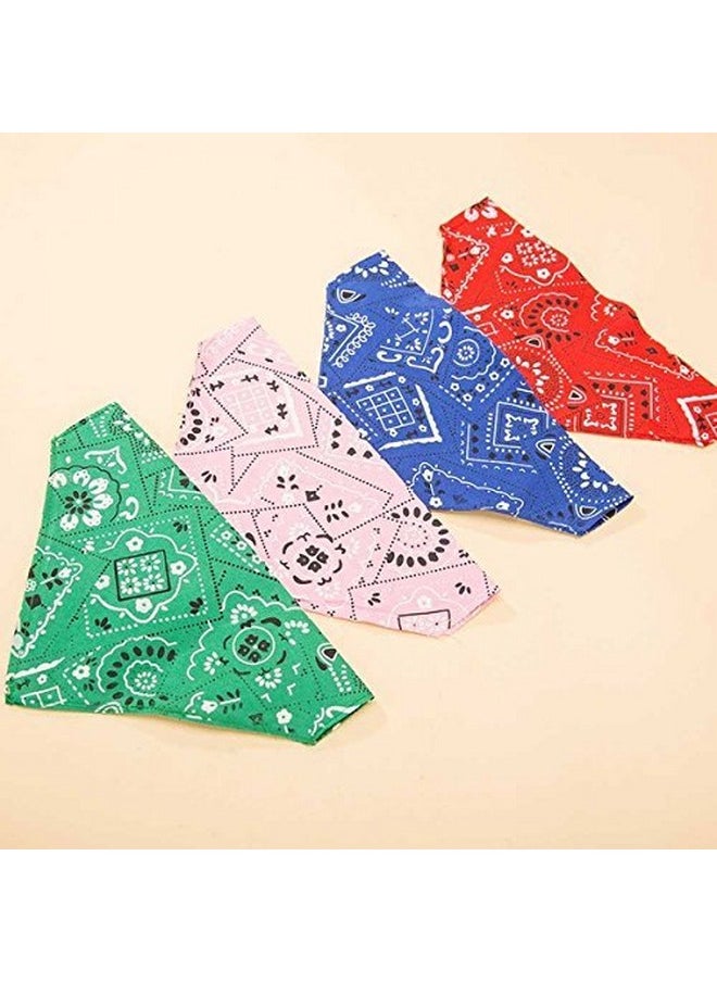 Sage Square Bandana Collar Cat Pet Adjustable Neck Scarf Neckerchief (Color May Vary)  - Image 4