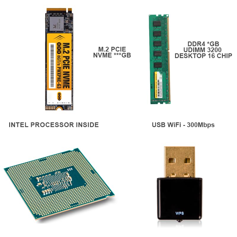 Reliance RDV200 Ultra Intel i5 6th Gen (8 GB RAM/Intel® HD Graphics /512 GB NVMe SSD Capacity/Windows 11 Pro (Eval)/0.73 GB Graphics Memory) Mini Tower - Image 3