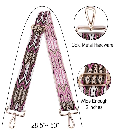 GINJKGO Purse Straps Women's Crossbody Handbags - Purse Straps Replacement Crossbody for Bags, Wide Guitar Shoulder Strap Tote Bag - Image 3