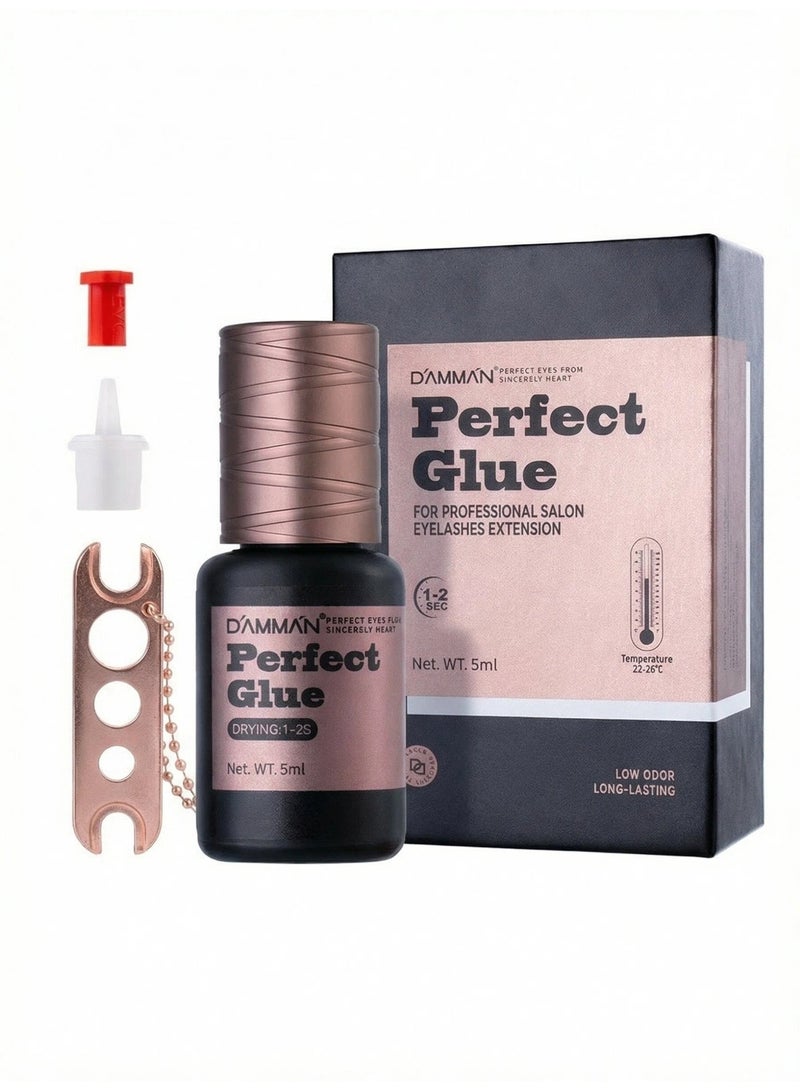 D'AMMA'N DAMMAN Eyelash Extension Glue 5 ml – Fast Drying 1–2 Seconds, Long-Lasting Hold 8–10 Weeks, Professional Use - Image 3