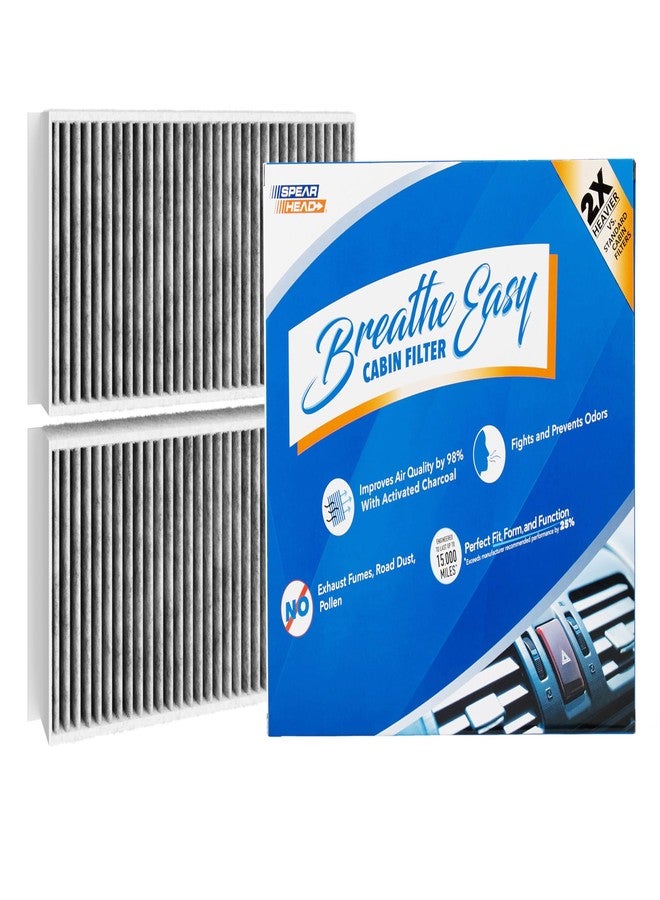 Spearhead Odor Defense Breathe Easy AC & Heater Cabin Filter, Fits 2 Series, i3, i3S, X1, X2, 16-24 Mini Cooper/Clubman, 17-24 Countryman Like OEM, Up to 25% Longer Lasting w/Activated Carbon (BE-554) - Image 1