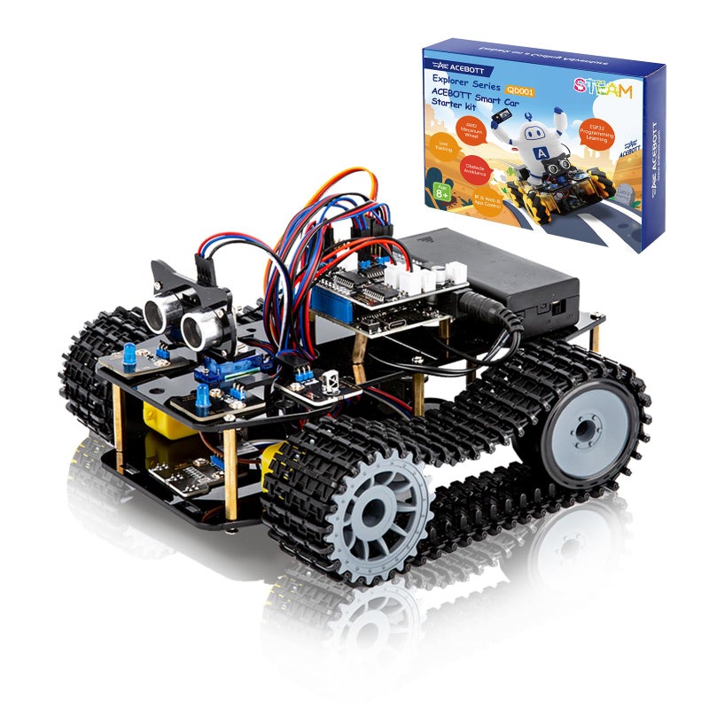 ACEBOTT Smart Robot Tank Car Kit with ESP32 for Arduino Robotics for Kids Ages 812 1216 STEM Science Kits Coding Gifts for 816 Year Old Boys Girls Teens Cool Engineering Building Toys Unique Gifts - Image 3