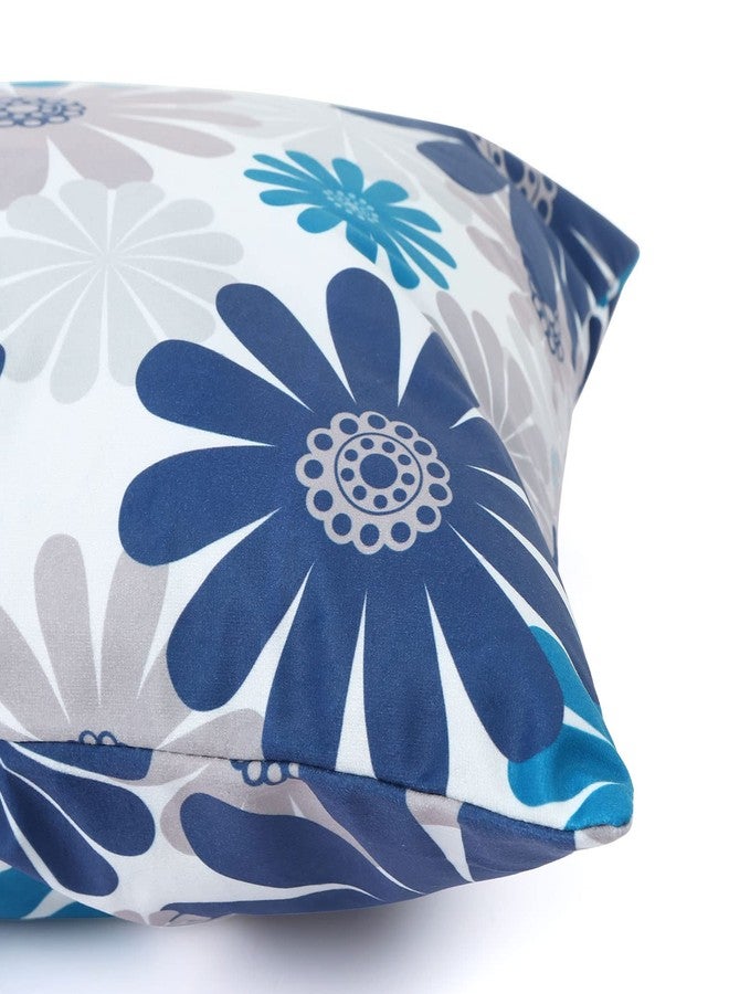 ROCK CLOUD Blue Pillow Covers 18" x 18" Set of 4 Decorative Throw Pillow Cover for Couch Modern Pillow Cases for Living Room Cushion Bed Outdoor Car Gray and Blue Home Decor - Image 3