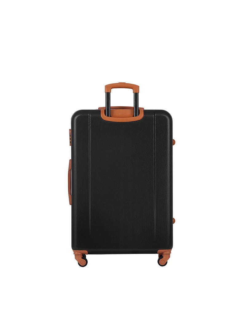 ايجل اكسبريس حقيبة سفر آيكونيك ABS صلبة قابلة للدوران 360 درجة مع عجلات مزدوجة وقفل آمن مقاس 24 بوصة، لون أسود - Image 3