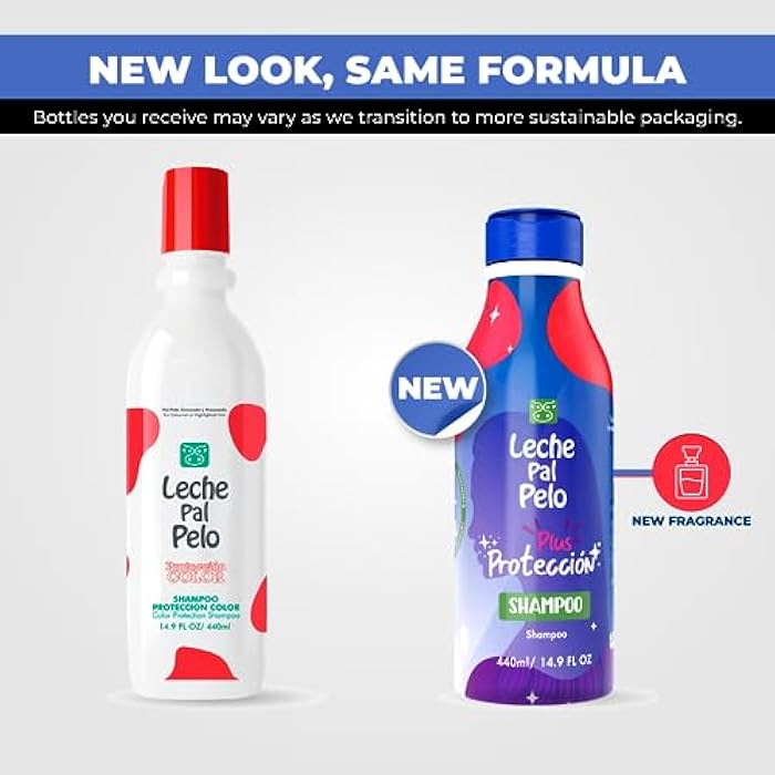 Leche Pal Pelo Protection Plus - Shampoo - Sulfate Free Shampoo for Color Treated Hair - Gentle Cleansing with Rice and Quinoa protein - 14.9 oz - Image 5
