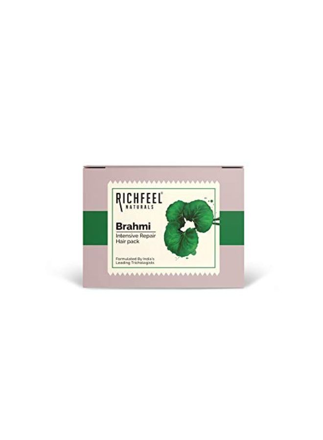 Richfeel Brahmi Intensive Repair Hair Pack | Controls Hair Fall Treats Damage, Split Ends And Breakage | Deep Conditioning | Trichologist Formulated | 100 G - Image 4