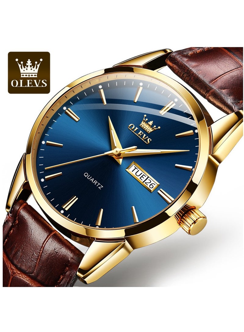 OLEVS Men's Watch Olevs Watch Quartz Watch Business Waterproof Men's Watch - Image 1
