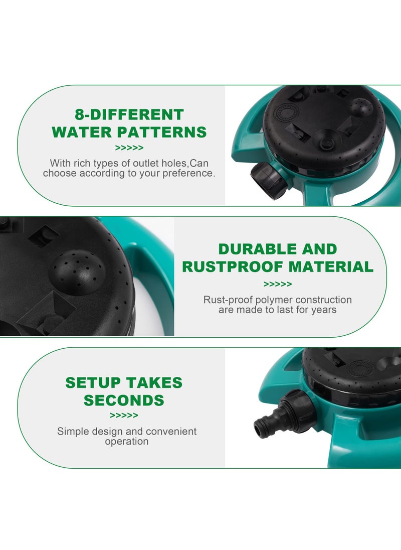 Generic - Garden Water Sprinkler System, 8,Pattern Adjustable Sprinkler for Lawn and Yard, Efficient Irrigation Solution for Small Areas and Grass - Image 1
