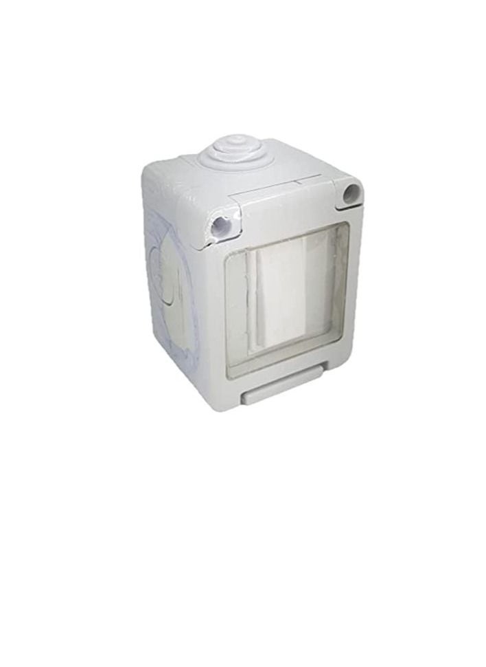 Generic Outdoor Waterproof Weatherproof Switch Socket IP55 Grey 1 GANG 2 WAY SWITCH  - Image 1