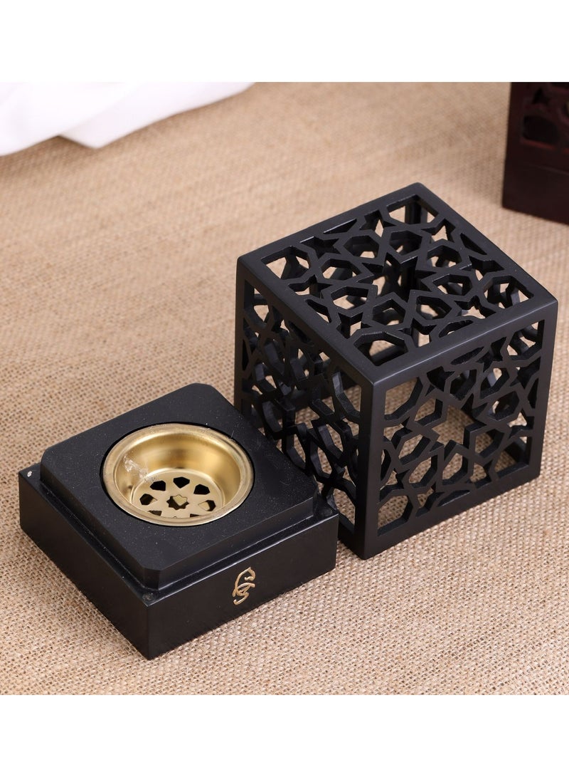 Radin Charcoal Incense Burner Bakhoor Burner Oud Frankincense Resin Incense Burner For Yoga Spa and Aromatherapy Office & Home Decor - Image 2