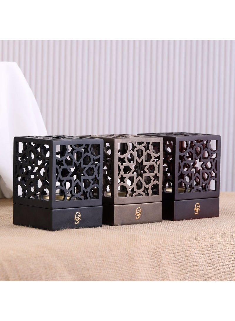 Radin Charcoal Incense Burner Bakhoor Burner Oud Frankincense Resin Incense Burner For Yoga Spa and Aromatherapy Office & Home Decor - Image 4