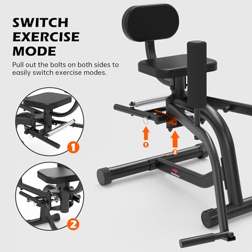 Leikefitness Hip Abductor and Thigh Exercise Machine, Compact Glute Trainer with Thickened Spring, Adjustable 360-Degree Leg Pads for Home Gym Workouts - Image 3