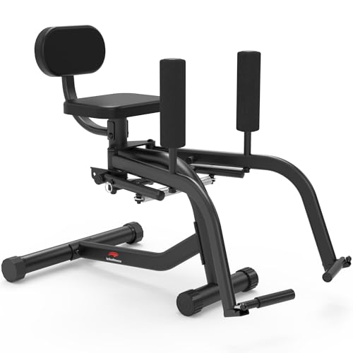 Leikefitness Hip Abductor and Thigh Exercise Machine, Compact Glute Trainer with Thickened Spring, Adjustable 360-Degree Leg Pads for Home Gym Workouts - Image 1