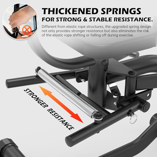 Leikefitness Hip Abductor and Thigh Exercise Machine, Compact Glute Trainer with Thickened Spring, Adjustable 360-Degree Leg Pads for Home Gym Workouts - Image 5