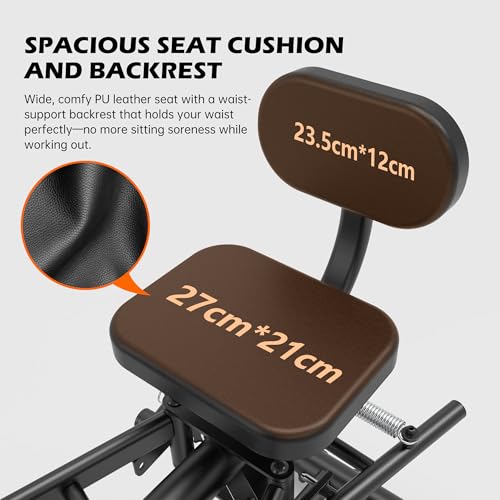 Leikefitness Hip Abductor and Thigh Exercise Machine, Compact Glute Trainer with Thickened Spring, Adjustable 360-Degree Leg Pads for Home Gym Workouts - Image 4