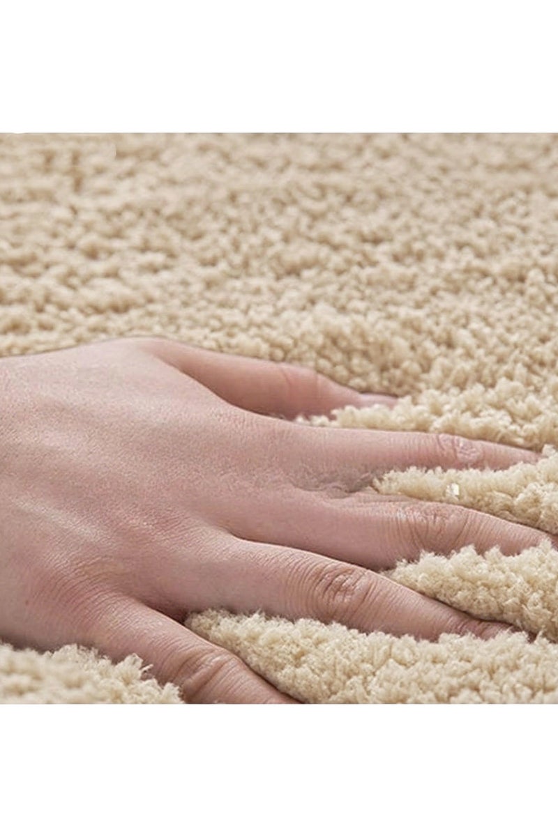 كي واي دي سجادة حمام منحنية سجادة حمام منحنية شكل سجادة, Non -Slip Soft Absorbent Bath Mat for Shower, Toilet, الحمام Floor 45x100cm. - Image 4