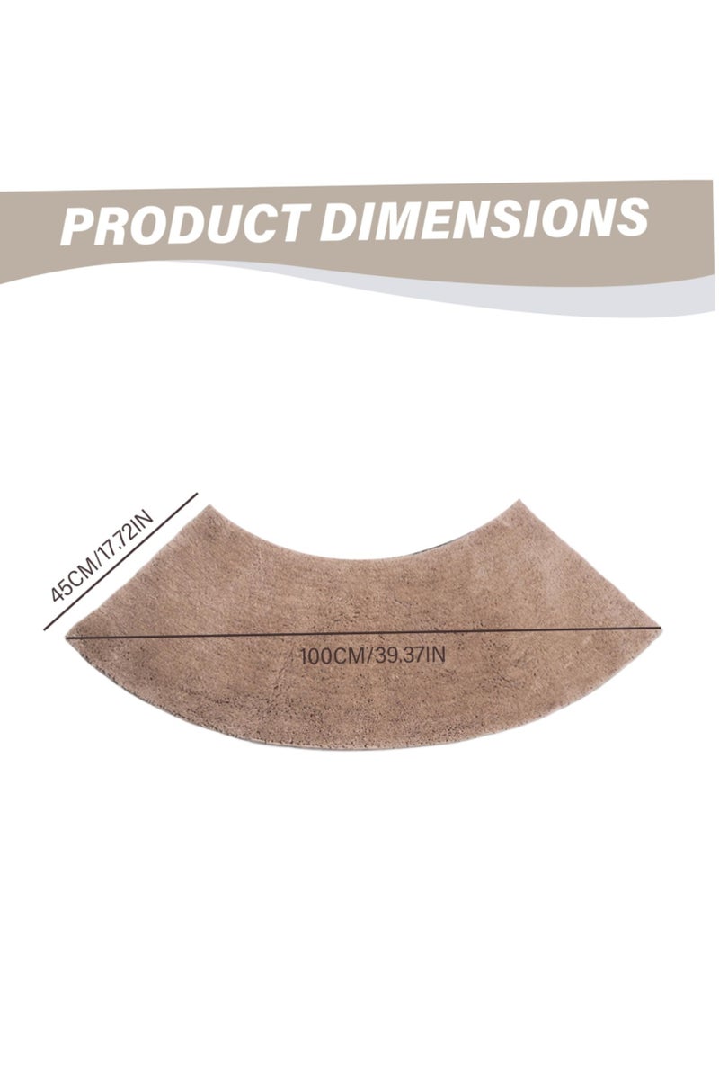 كي واي دي سجادة حمام منحنية سجادة حمام منحنية شكل سجادة, Non -Slip Soft Absorbent Bath Mat for Shower, Toilet, الحمام Floor 45x100cm. - Image 5