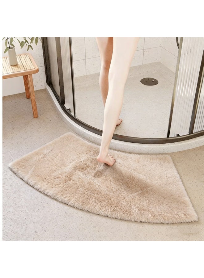 KYD Curved Bathroom Mat 45x100cm - Non Slip Super Absorbent Soft Plush Bath Rug for Shower/Toilet/Bathtub | Anti-slip Bath Mat for Wet Floor - Image 1
