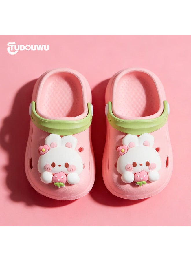 Tudouwu Kids Slippers Soft Sole Indoor Outdoor Non-slip Summer Sandals Boys Girls Baby Hole Shoes Rabbit Size 170 - Image 3
