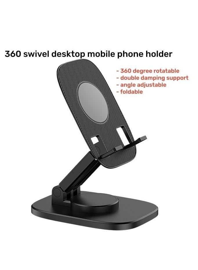 ZEROSPACE ZH972 Foldable Mobile Stand 360° Adjustable Mobile Holder for Desk & Office Use - Image 2