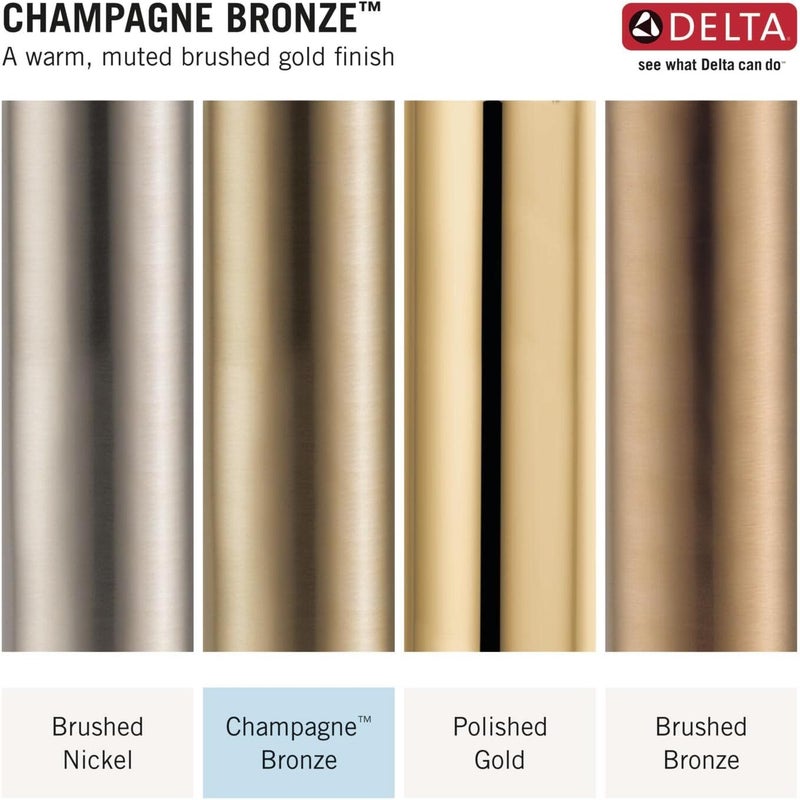Delta Faucet 4 Inch Tile-In Square Shower Floor Drain Gold, Shower Drain Kit, Square Shower Drain, Chrome Shower Drain, Shower Floor Drain, Champagne Gold DT062412-CZ - Image 4