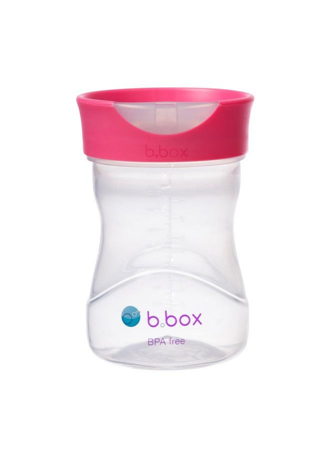 بي بوكس كوب تدريب الأطفال الصغار من b.box: فتحة تدفق حر، انتقال رائع من كوب الشرب إلى كوب الأطفال الكبار. خالٍ من مادة BPA، آمن للغسل في غسالة الأطباق. مناسب للأطفال من سن 12 شهرًا فأكثر (لون التوت، 8 أونصات)  - Image 1