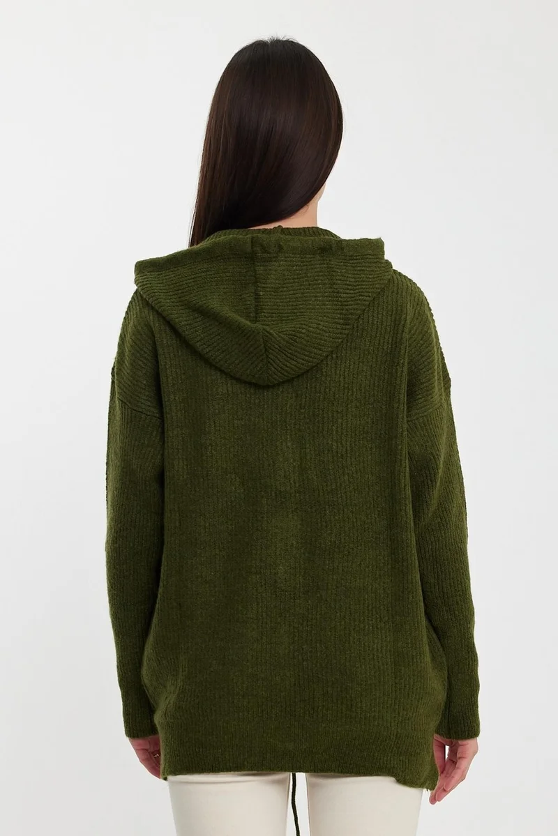 الكسندر جاردي Hooded Zippered Knitwear CARDIGAN(A92409-S)