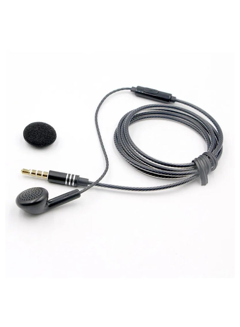 MICCELL Earphones Wired  Headphones with Microphone Noise Isolating Tips Strong Bass Lightning Jack Tangle-Free Flat Cable 