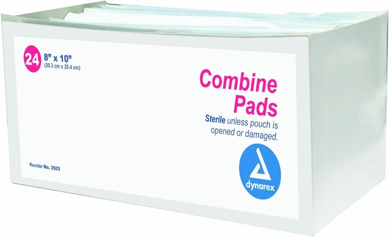 Dynarex Combine Sterile Pad 8 x 10 24 per Tray DX3503 Category Bandages and Dressings