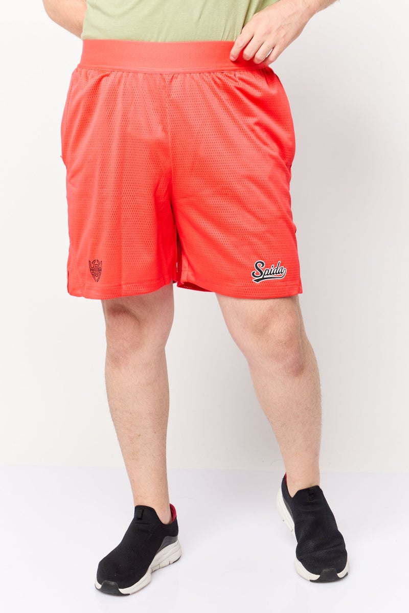 Adidas شورتات تدريب رياضية للرجال، أحمر - Image 1