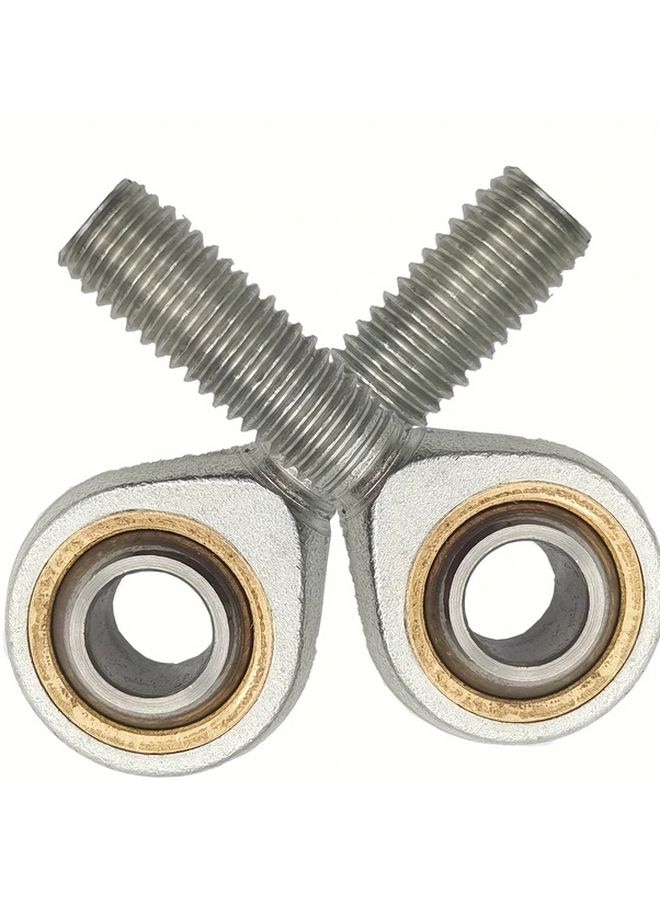 2pcs SA12T K 12mm Right Hand Male Threaded Rod End Joint Bearing Self Lubricating Heavy Duty Metric Threaded Joint With Inner Outer Threaded Ends For Machinery Automation CNC Equipment Durable Corrosion Resistant Easy Installation No Additional Lubrication Required - Image 1