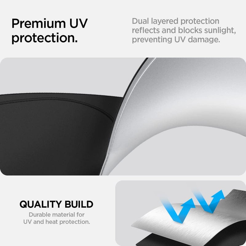 Spigen Triple-Coated CryoShade Front Windshield Sunshade for Tesla Model 3 and Y (2022-2024) - Image 5