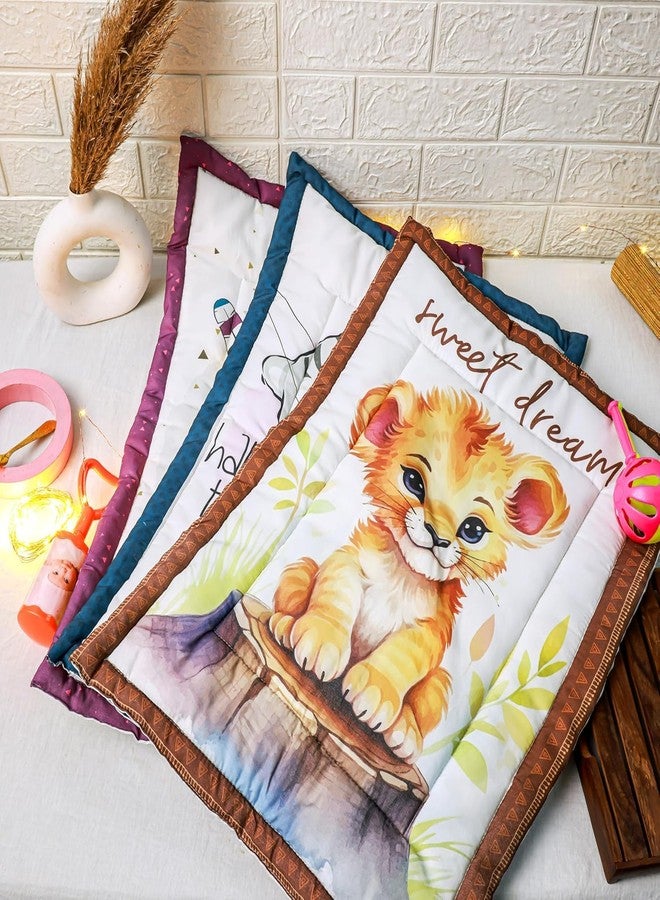 SANTALON New Born Godadi Combo Set Soft Cotton godi| Godari | Baby Bed Matress | Crib Sheet | Cartoon Mat Baby Godadi | Bedding Set | Pack of (3) - Image 2