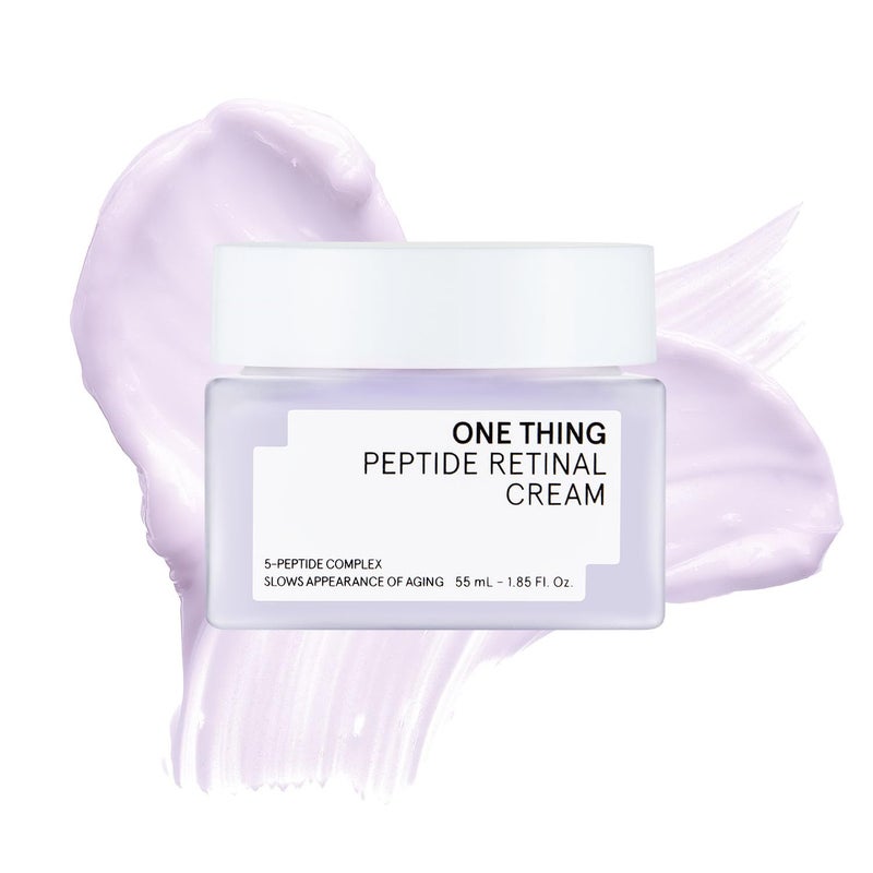ONE THING Peptide Retinal Cream, Vitamin A, Faster Acting than Retinol, Retinaldehyde Anti Aging Face Cream, Smooths Wrinkles, Refines Pores and Improves Elasticity, Korean Skincare 1.85 fl.oz, 55ml - Image 1
