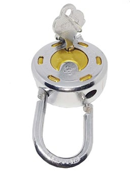 Unikkus Unikkus Set of 3 Lock and Keys for Home Door Room House Suitable for Medium Purpose Strong Keys HOMEPRODUCTS4ULock Size 50mm Hardened Shackle Padlock Brass Combination Made Locks  - Image 3