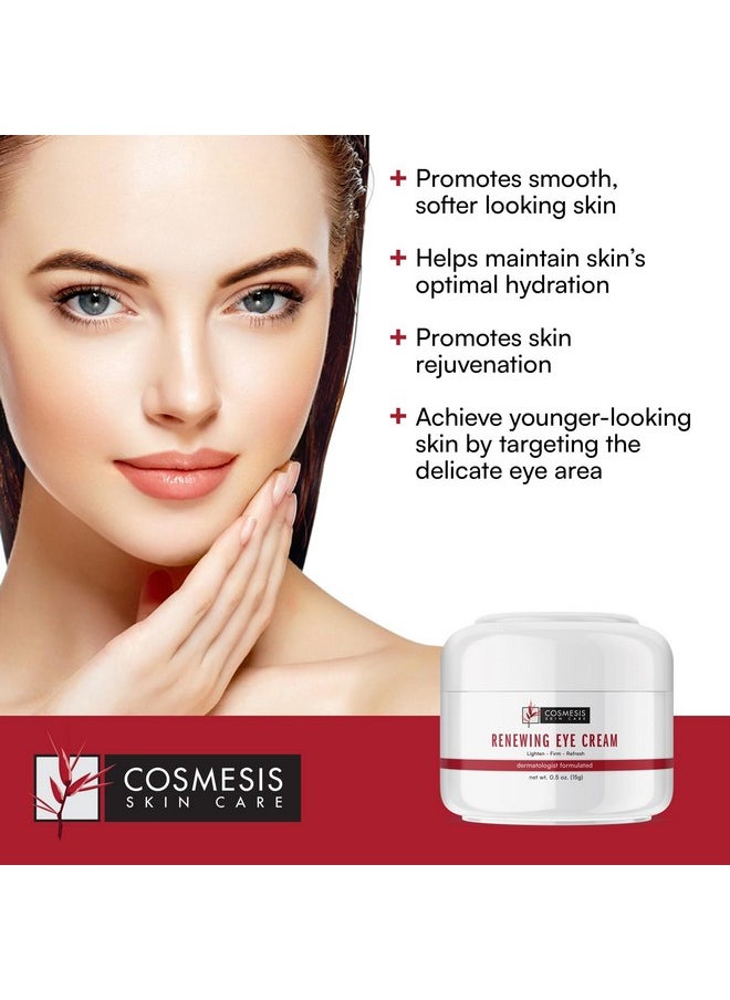 Cosmesis Skin Care Renewing Eye Cream Minimize Fine Lines Promote Hydration & Skin Rejuvenation With Plantbased Formula 0.5Oz  - Image 3