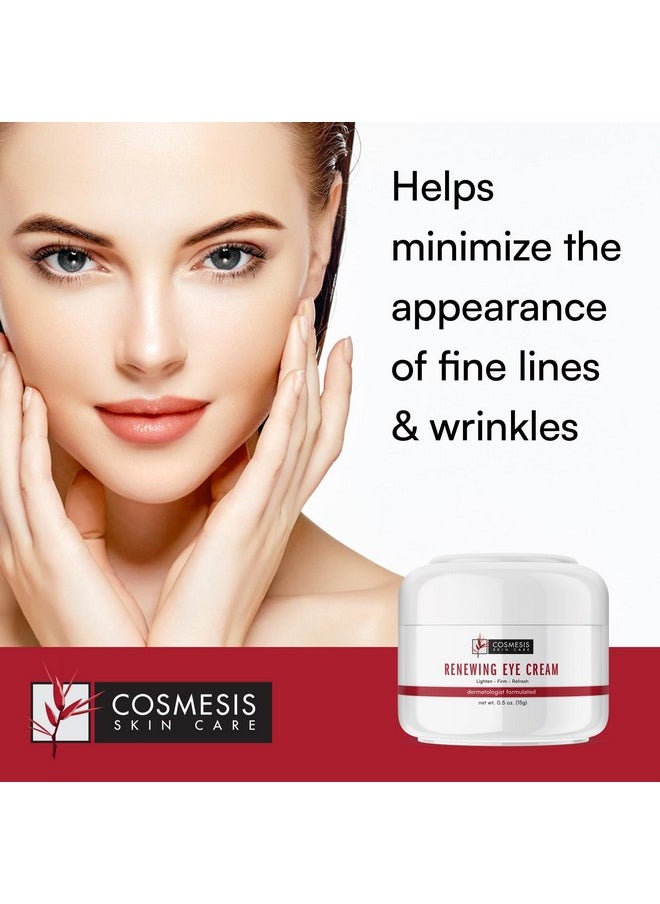 Cosmesis Skin Care Renewing Eye Cream Minimize Fine Lines Promote Hydration & Skin Rejuvenation With Plantbased Formula 0.5Oz  - Image 2