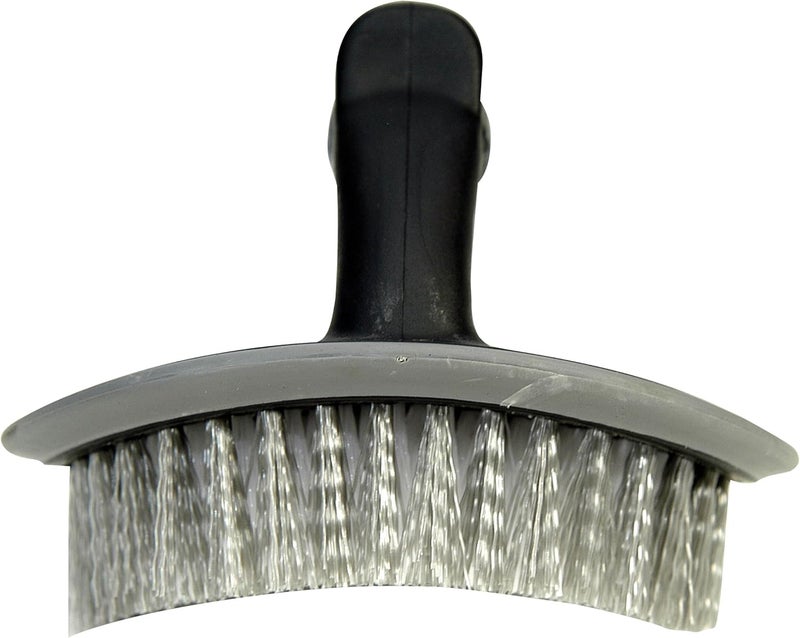 Carrand Contour Tire Brush with Handle - Black and White - Image 2