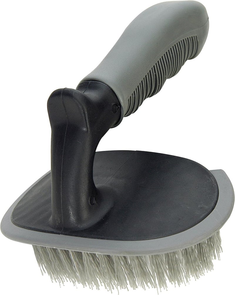 Carrand Contour Tire Brush with Handle - Black and White - Image 3
