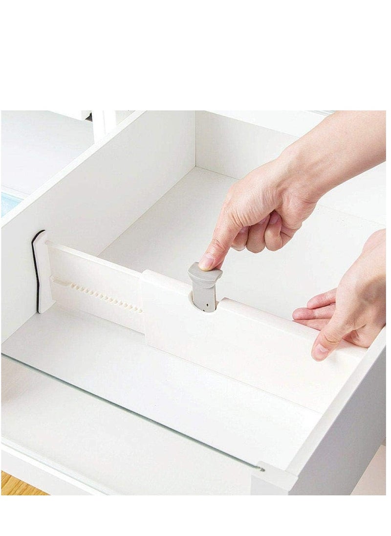 Joshberg - Drawer Dividers Organizer,Adjustable Separators,Dresser Drawer Organizers With Anti Scratch Foam Edges(Pack of 4) - Image 1