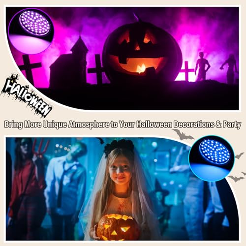 Telbum Strobe Lights, 54 Super-Bright RGB LEDs Mini Strobe Light for Parties, Halloween Strobe Lights with Remote Control, Sound Activated & Speed Control Plug-In Flash Light for Room DJ Stage Wedding - Image 2