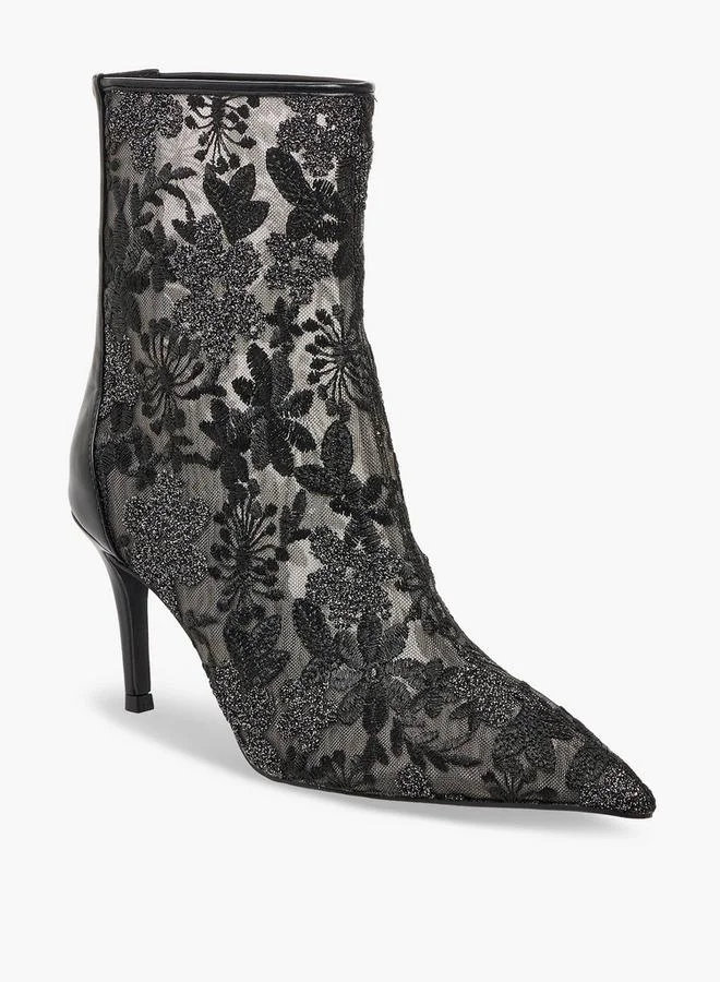 Celeste Women Lace Detail Ankle Boots