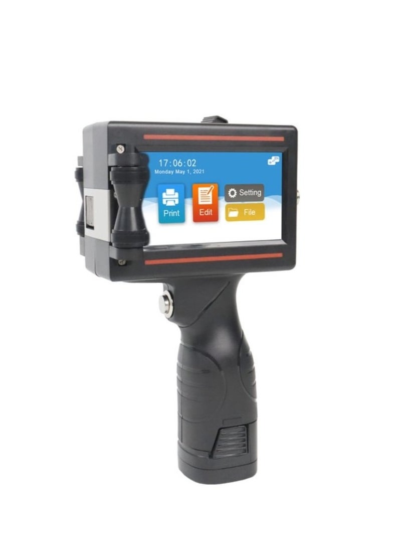 GearZone - （Not Including Ink Cartridge）600DPI Handheld Inkjet Printer Machine, Portable Handheld Printer for Text/Barcode/Logo/QRCode/Counter/Batch Number/Date Coder(Printing Height: 0.08-0.5Inch) - Image 1